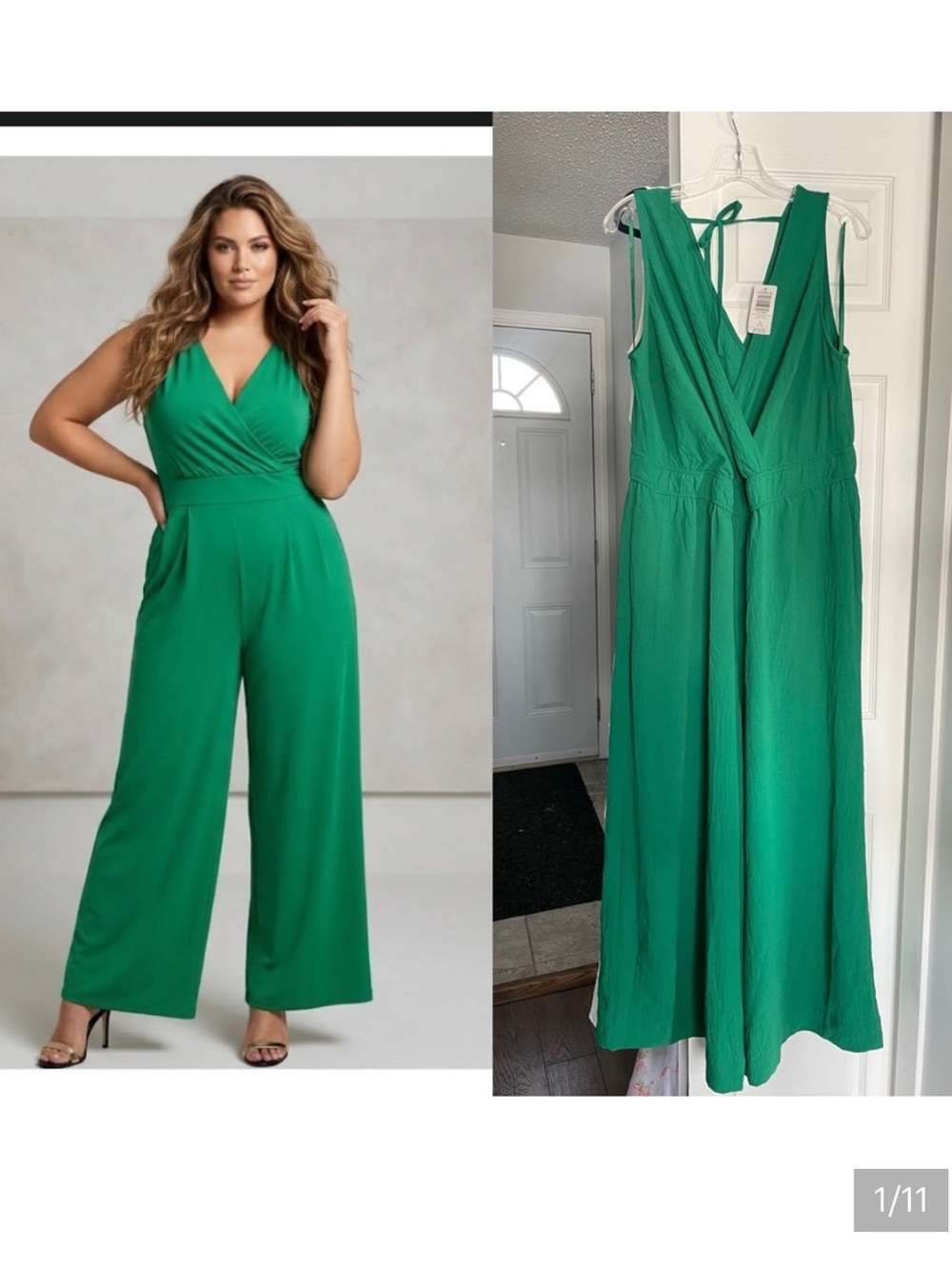 š NWT $112 Plus Size Torrid Wide Leg Stretchy Jumpsuit. Pockets. Size 14-26. 1X